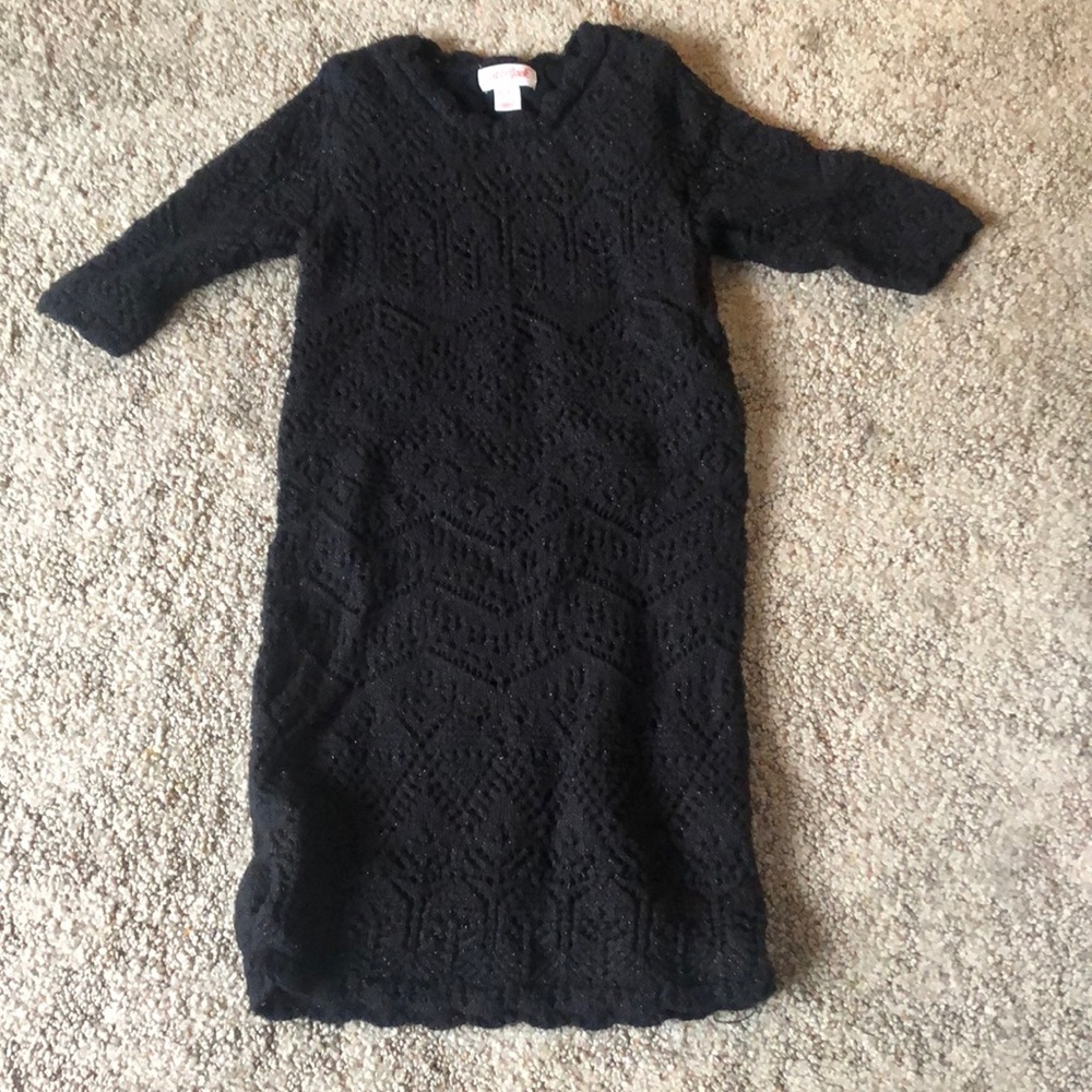 Cat and jack black lace dress